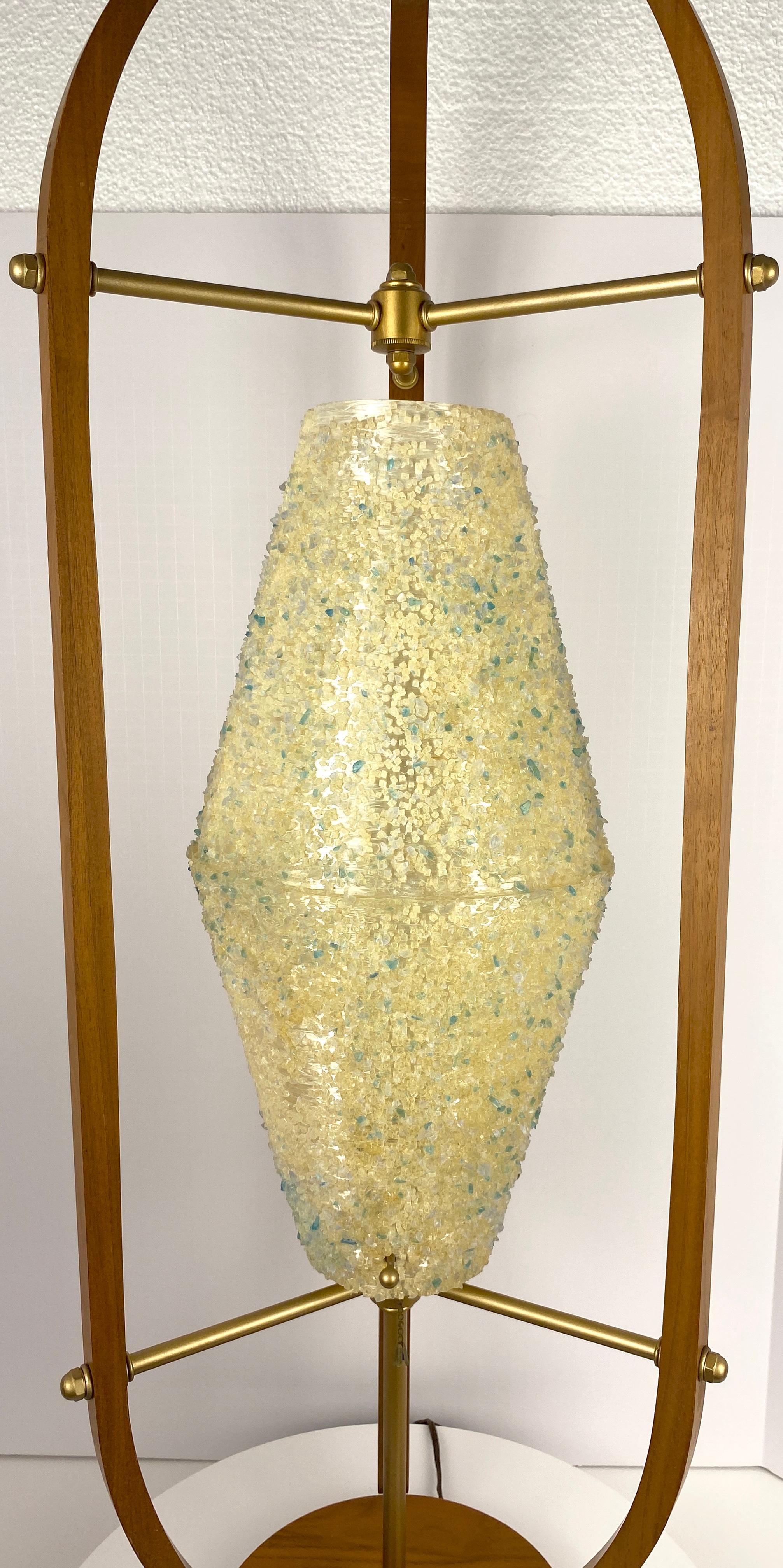 Mid Century Modern Sculpted Tischlampe zugeschrieben Arthur Jacobs für Modeline im Angebot 1