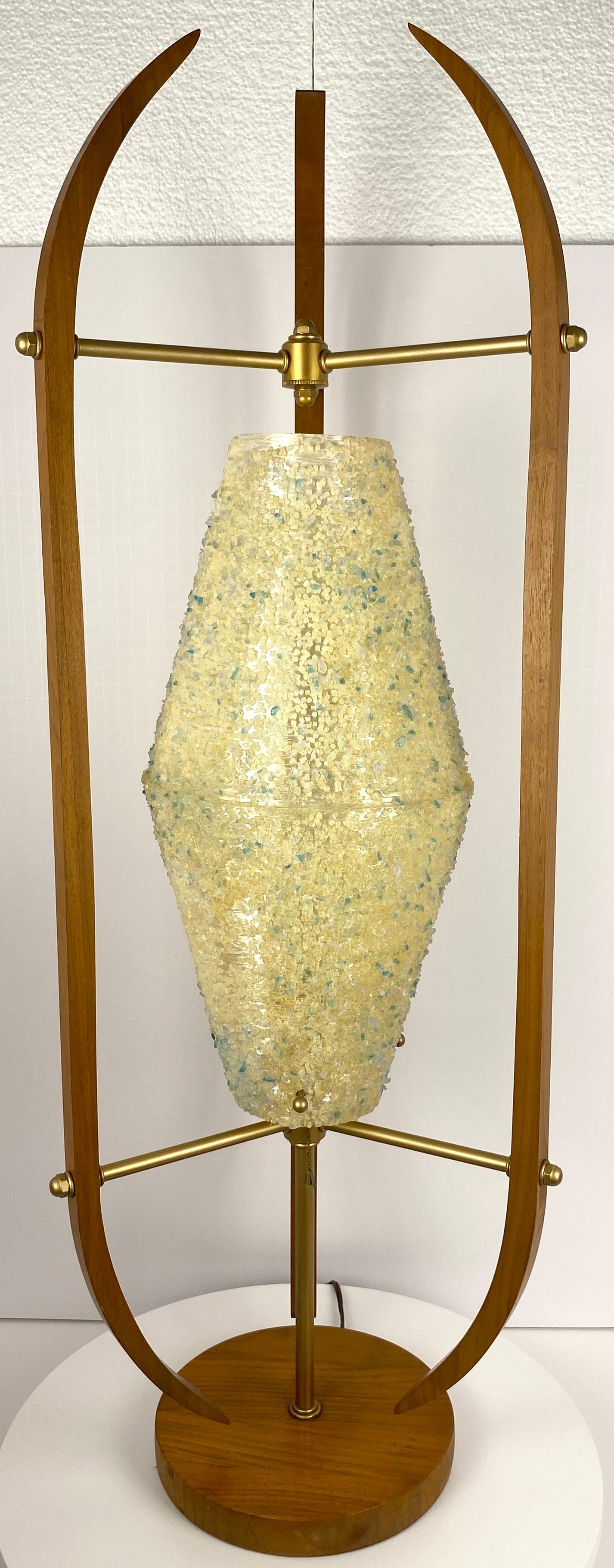 Mid Century Modern Sculpted Tischlampe zugeschrieben Arthur Jacobs für Modeline im Angebot 2