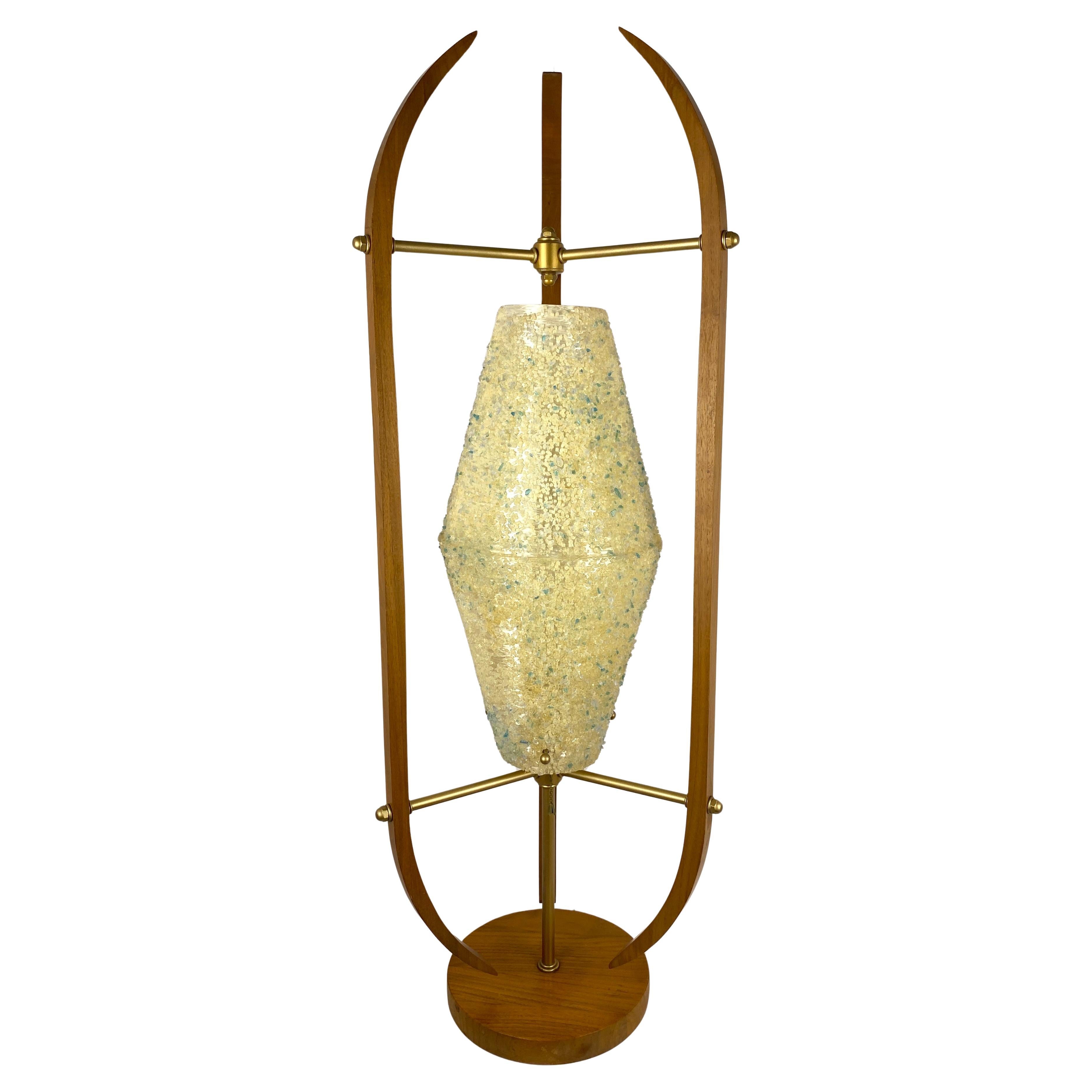 Mid Century Modern Sculpted Tischlampe zugeschrieben Arthur Jacobs für Modeline im Angebot