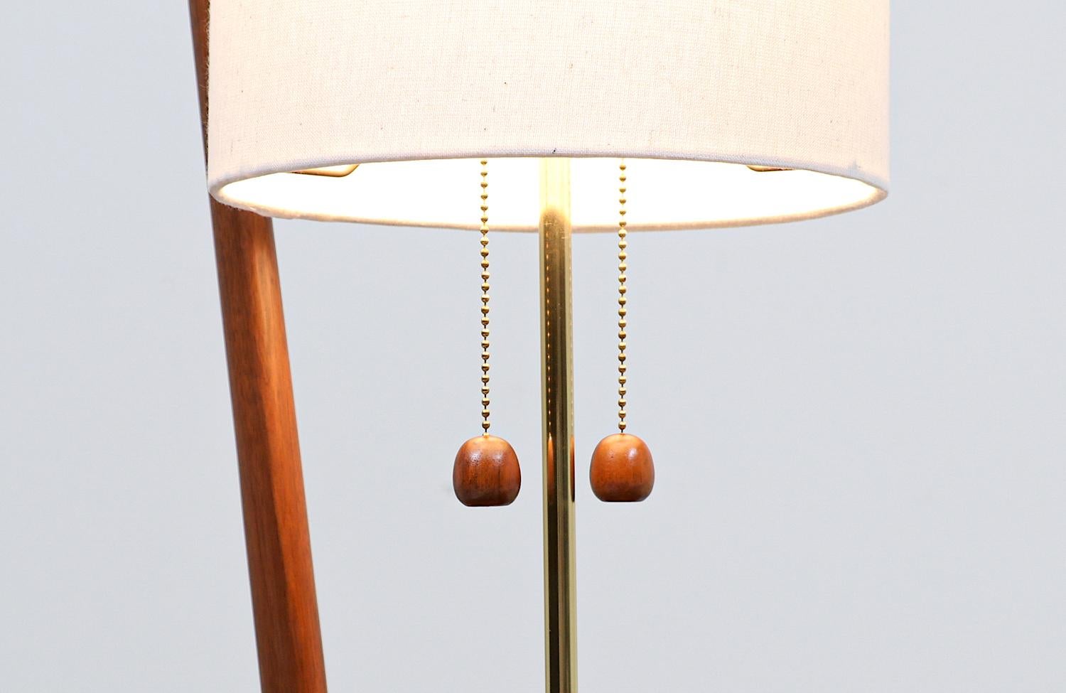 mcm floor lamp with table