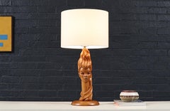 Mid-Century Modern Sculpted Woman Figure Table Lamp by Lighthouse Co.
