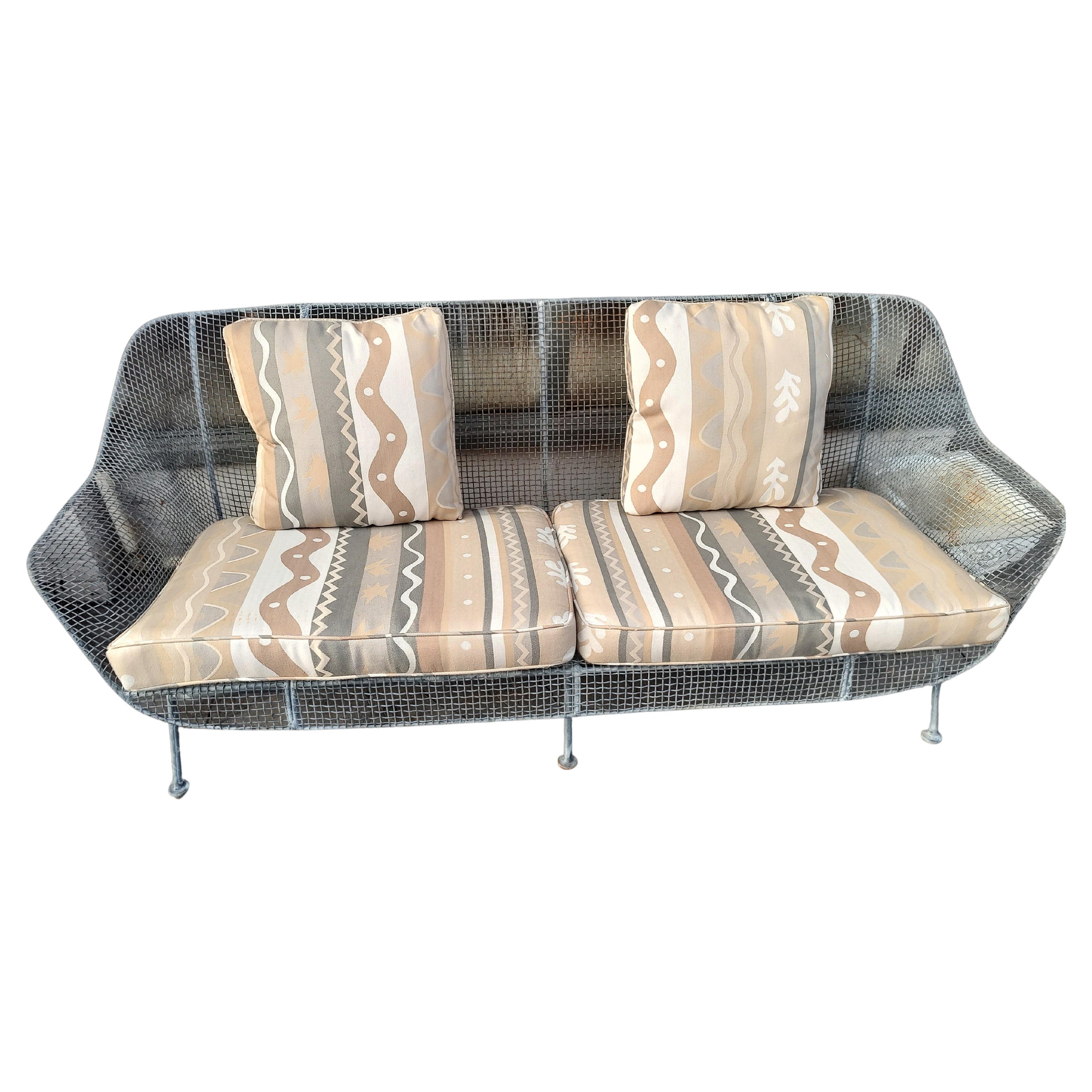 Mid-20th Century Mid-Century Modern Sculptura 3 Seat Sofa with Cushions by Russell Woodard