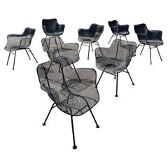 Mid Century Modern Sculptura Patio and dining armchairs, set of 4