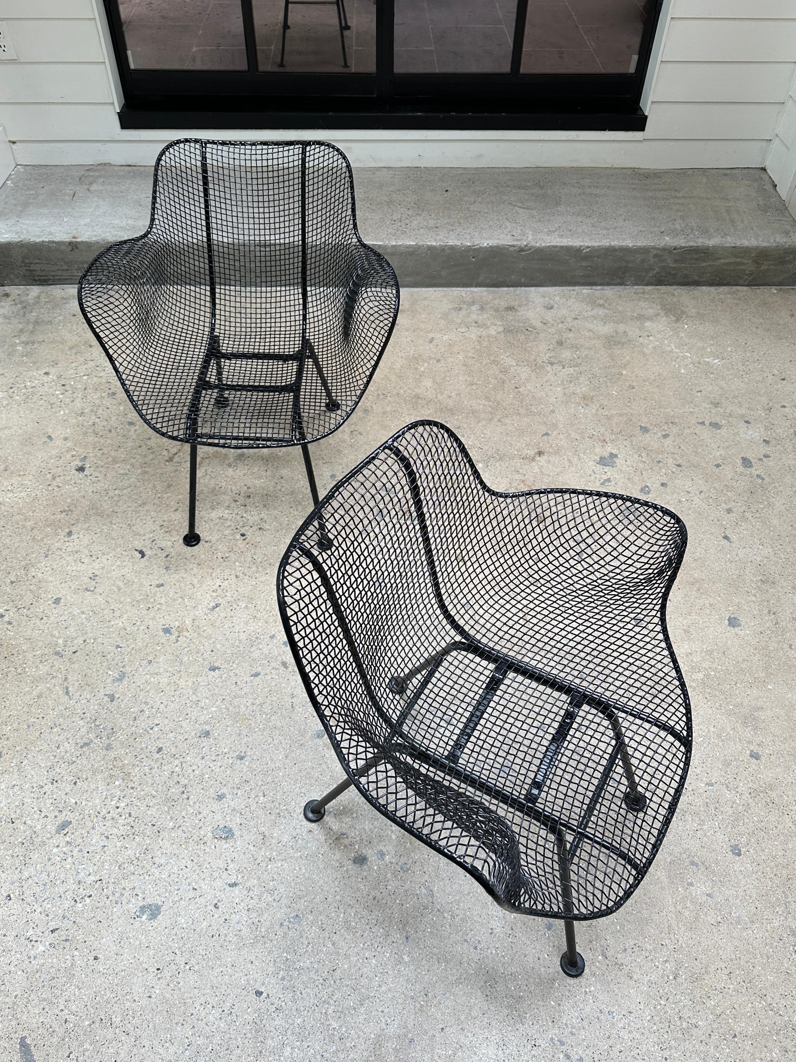 Mid Century Modern Sculptura Patio and dining armchairs, set of 4 4