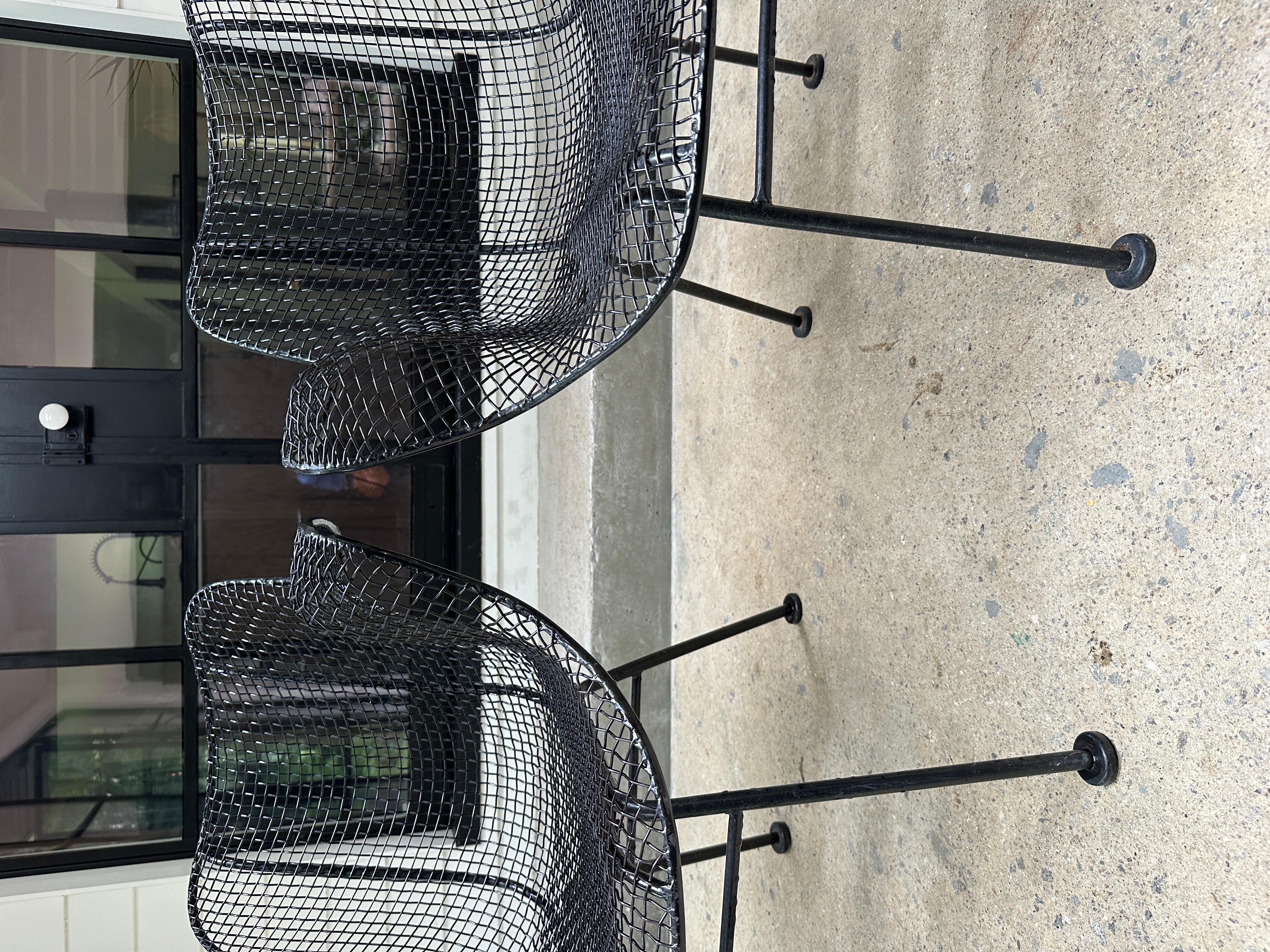 Mid Century Modern Sculptura Patio and dining armchairs, set of 4 6