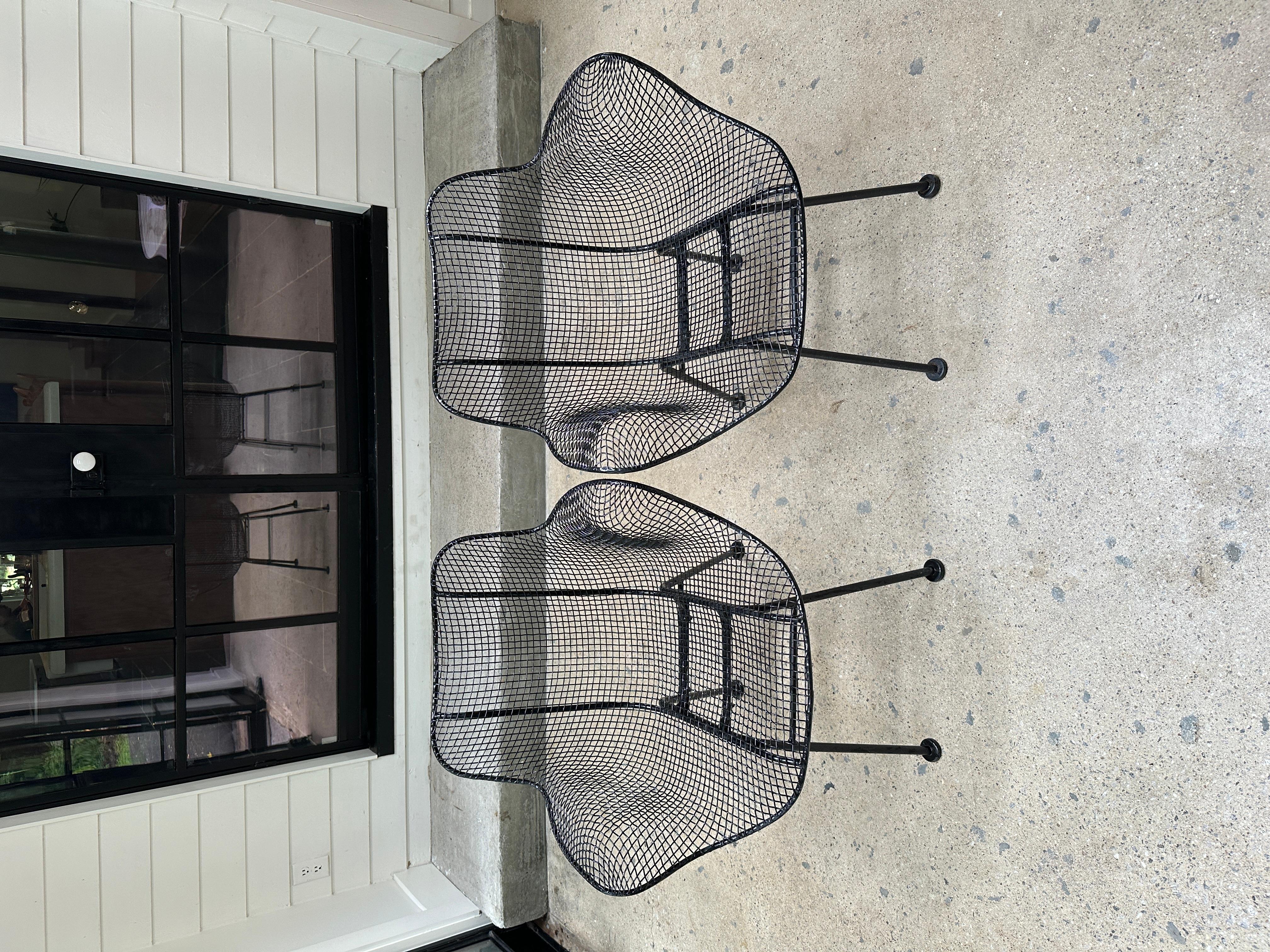 Mid-20th Century Mid Century Modern Sculptura Patio and dining armchairs, set of 4