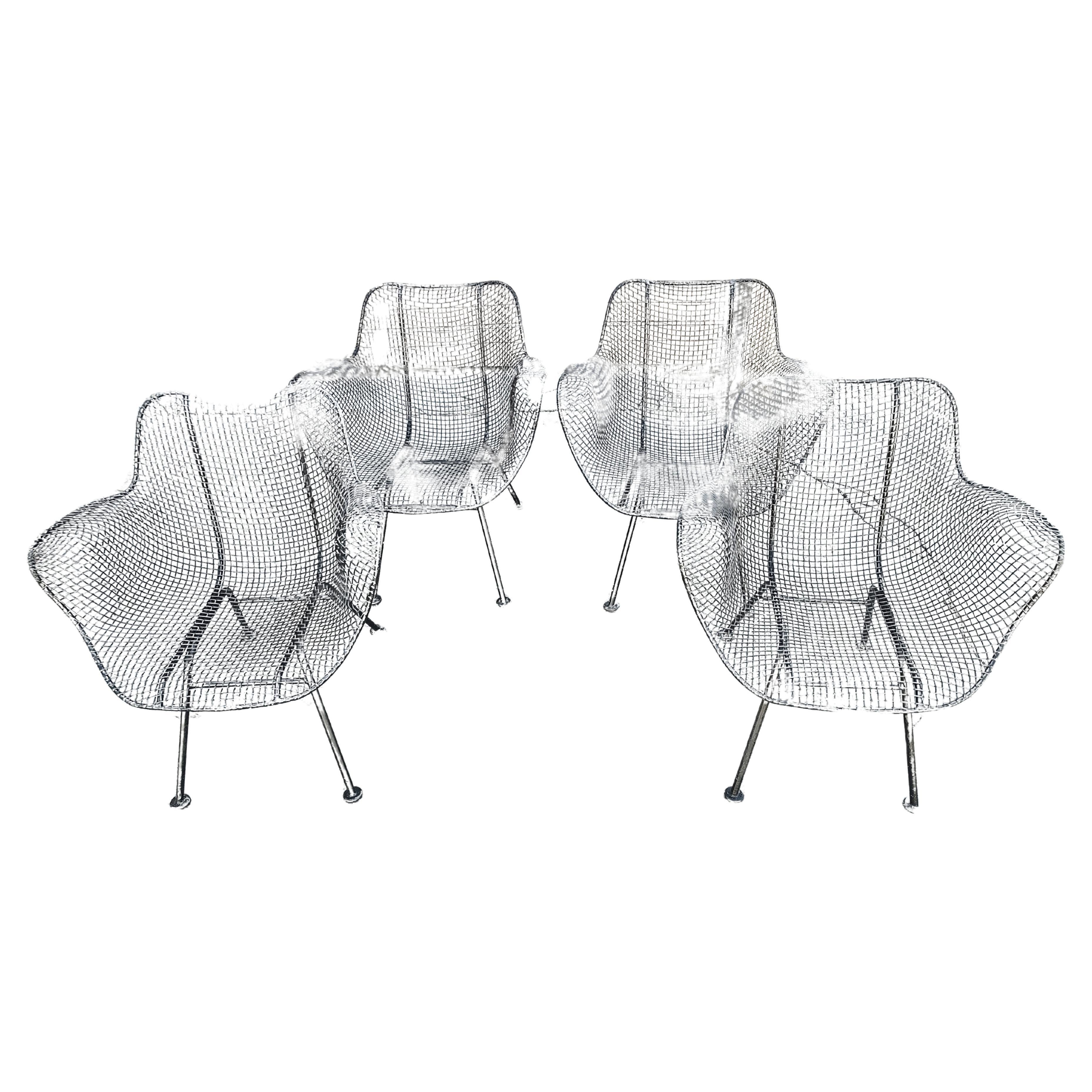 Mid-Century Modern Ensemble de 4 fauteuils Sculptura modernes du milieu du siècle dernier par Russell Woodard C1960 en vente
