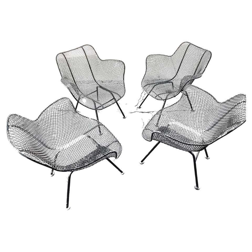 Mid-Century Modern Sculptura Wire Mesh Rocking Chair by Russell Woodard ...