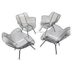 Ensemble de 4 fauteuils Sculptura modernes du milieu du siècle dernier par Russell Woodard C1960