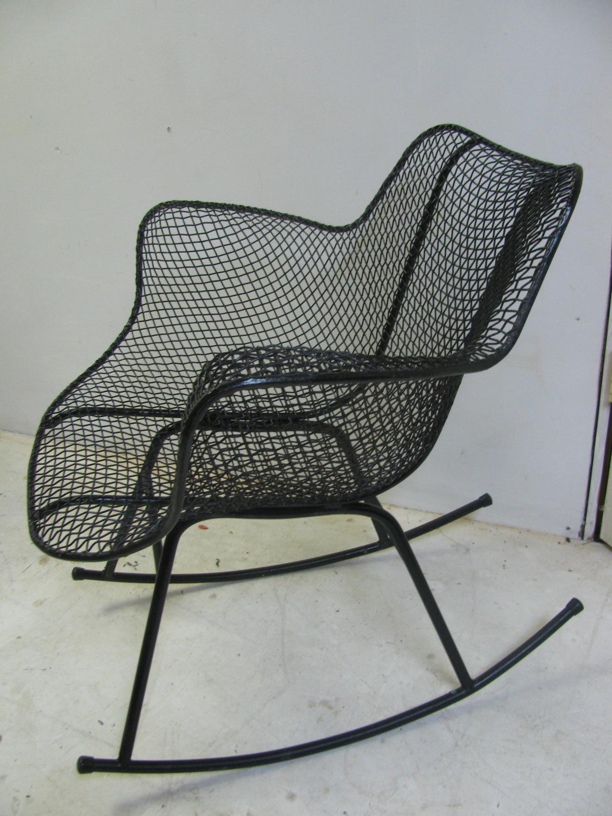 metal mesh rocking chair