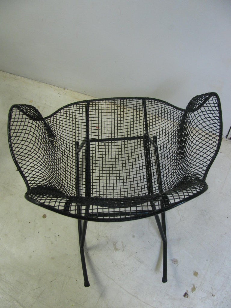 MidCentury Modern Sculptura Wire Mesh Rocking Chair by Russell Woodard