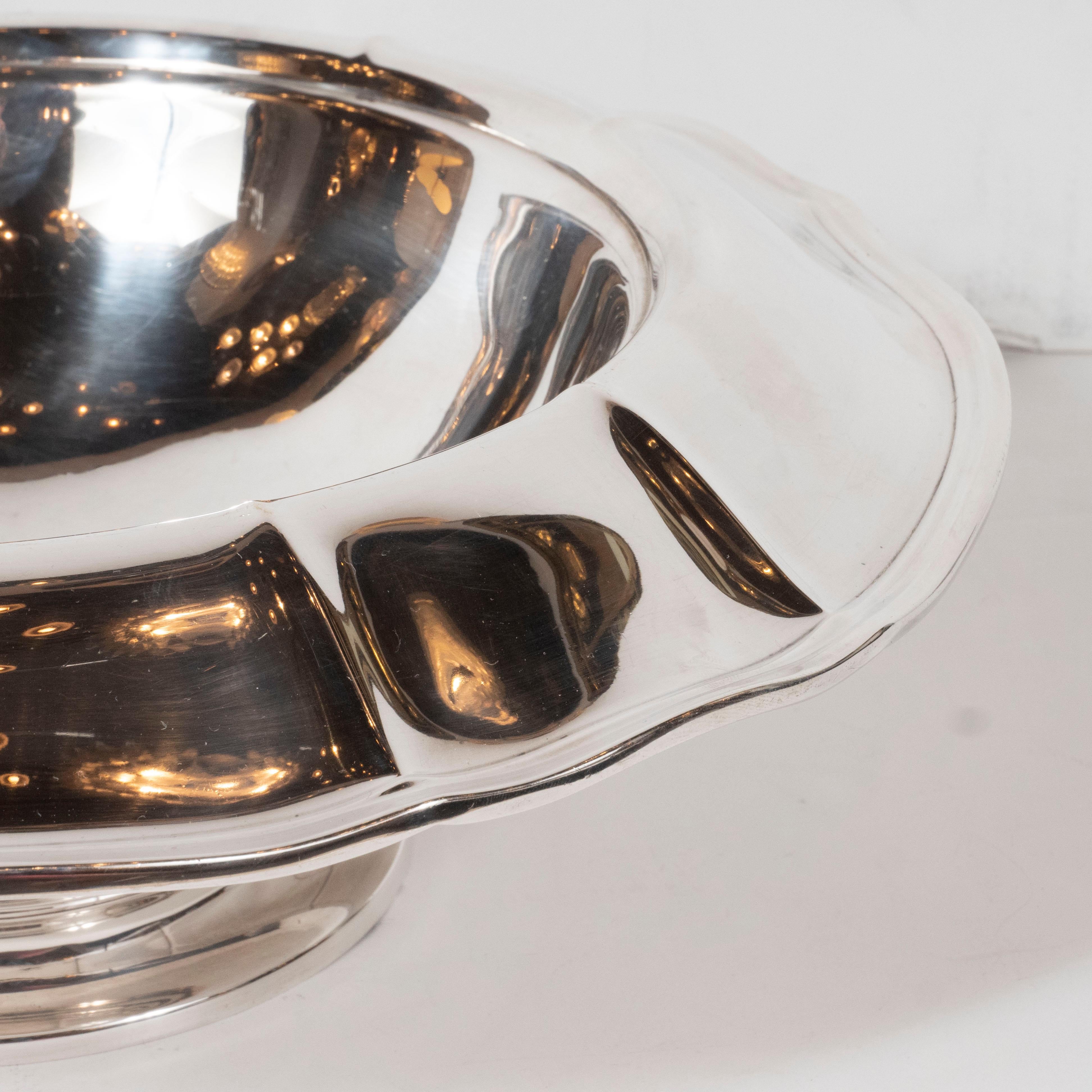 Mid-Century Modern Sculptural American Sterling Silver Centerpiece Bowl 1