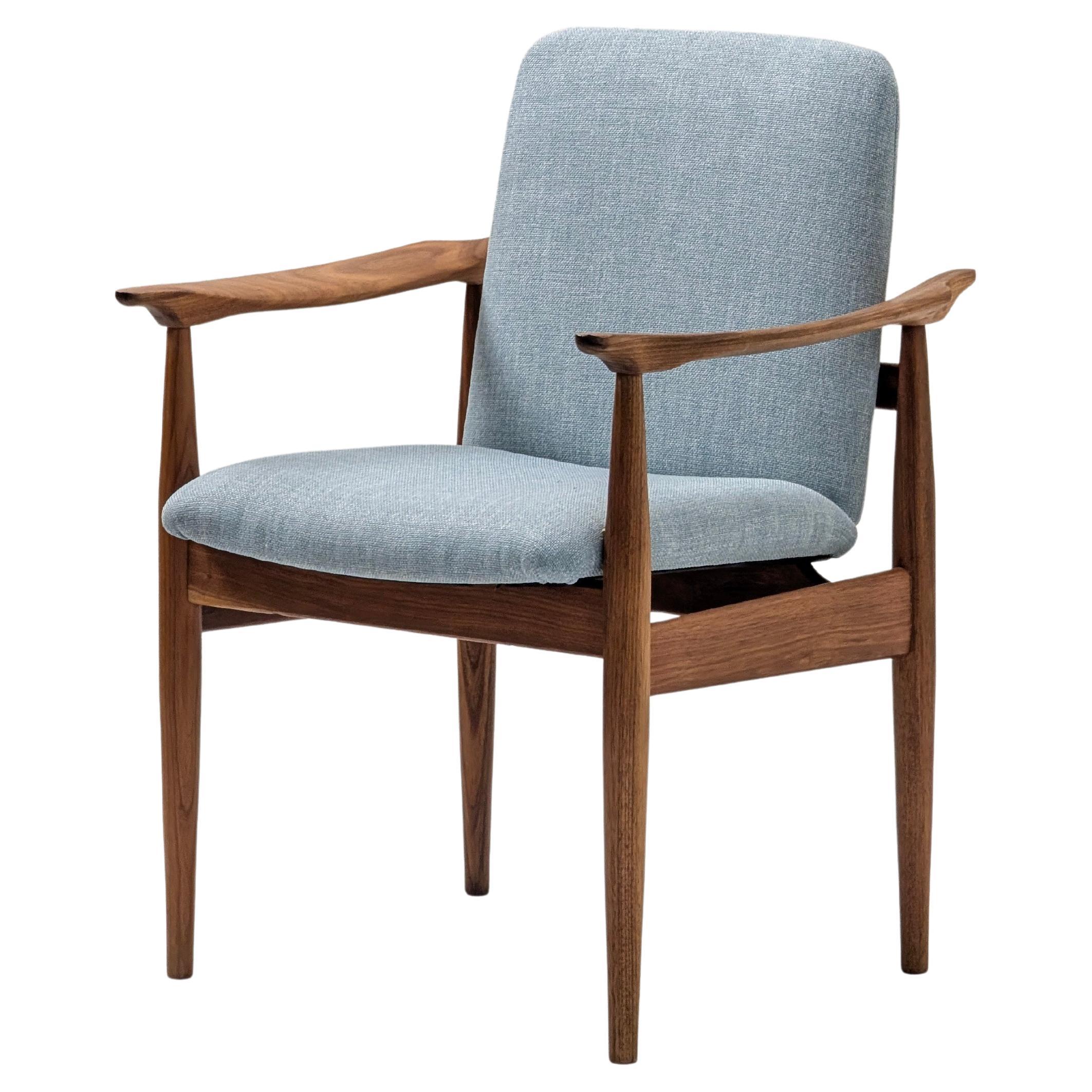 Mid-Century Modern Sculptural Armchair by Burgess in Teak and Blackwood, c.1960s