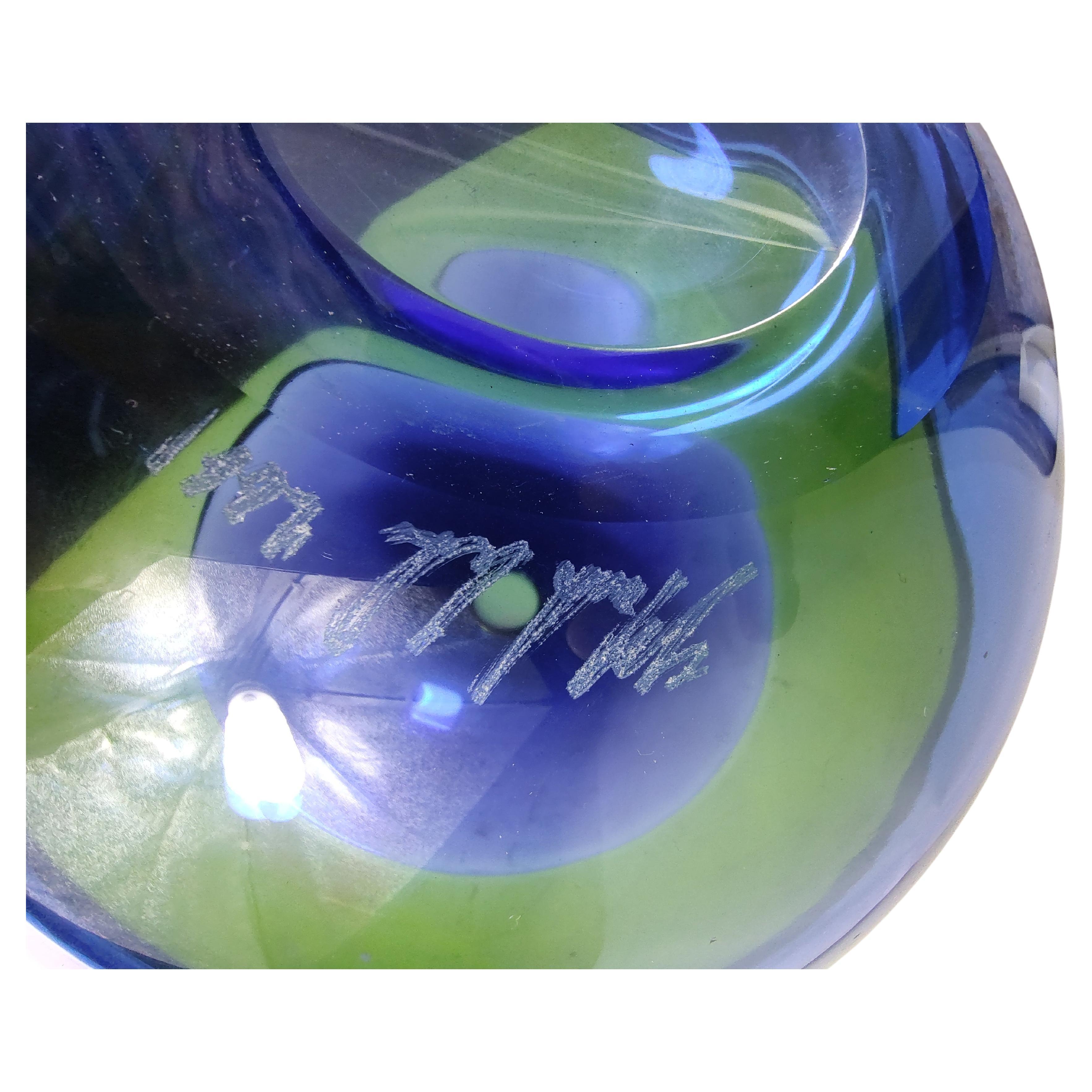 Moderne Vase en verre d'art sculptural The Moderns Bowl Sculpture en vente