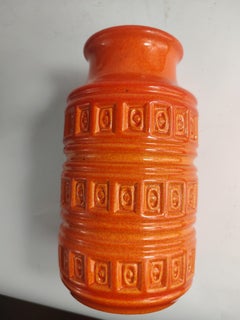 Mid Century Modern Sculptural Art Pottery Vasen Scheurich & Bay West Deutschland