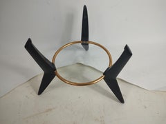 Mid-Century Modern Sculptural Atomic Rocket Ship Aluminum Ice Bucket