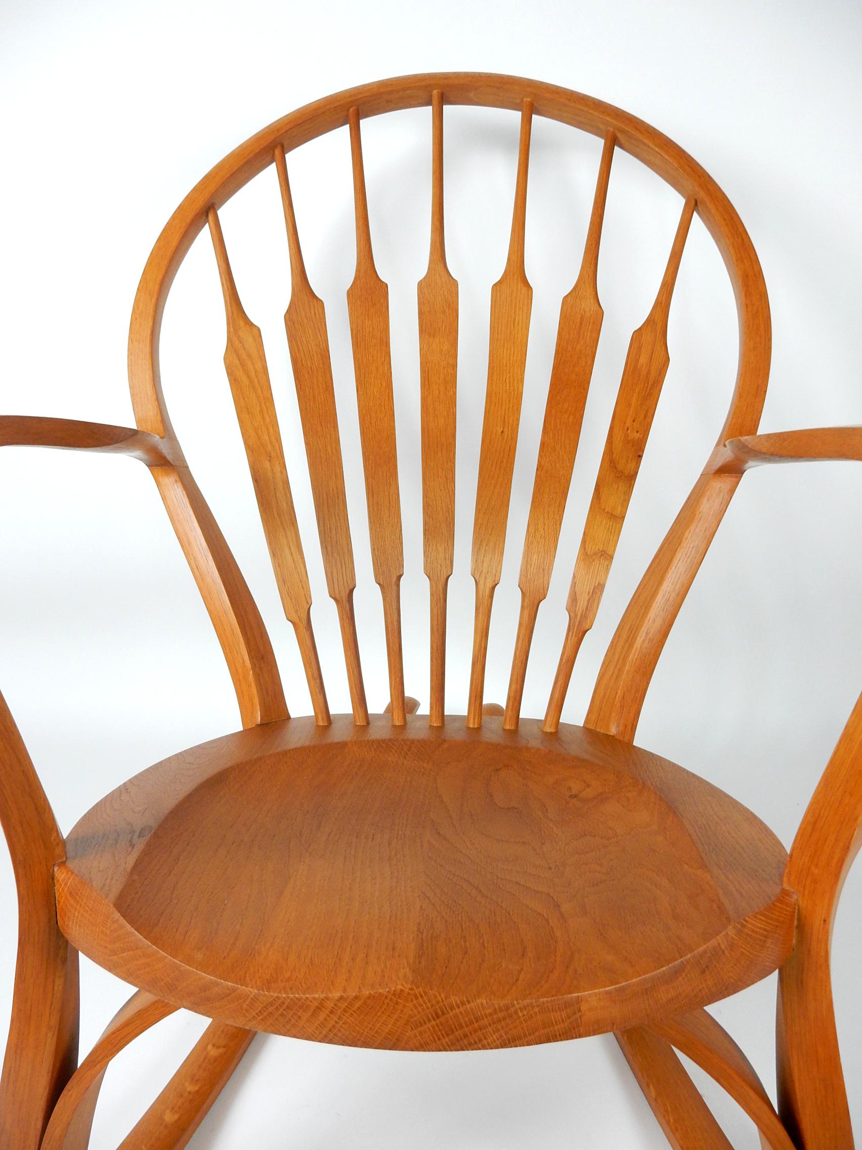 Mid-Century Modern Sculptural Bentwood Rocking Art Chair For Sale 1