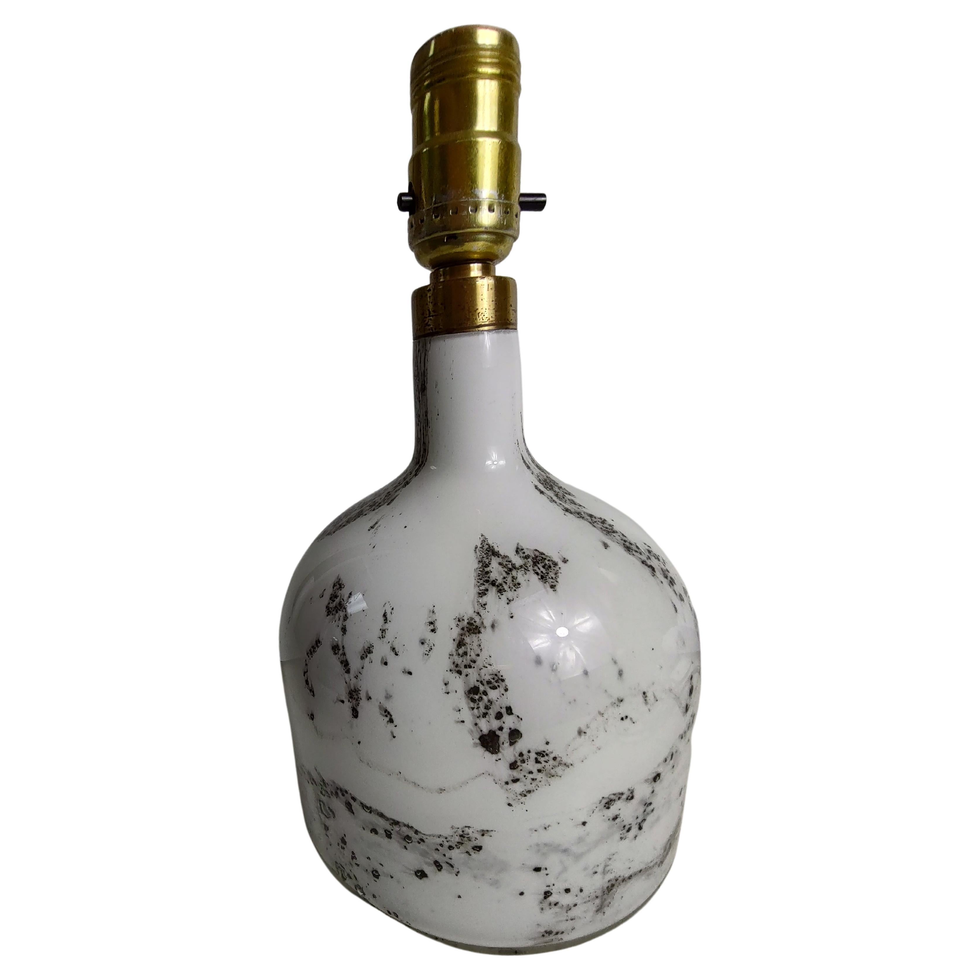 Mid-Century Modern Sculptural Bottle Form Scandinavian Table Lamp by Holmegaard