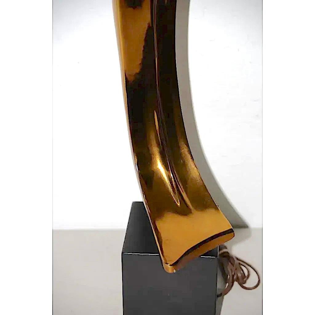 Lámpara escultórica de latón moderna de mediados de siglo en Bueno estado para la venta en San Francisco, CA