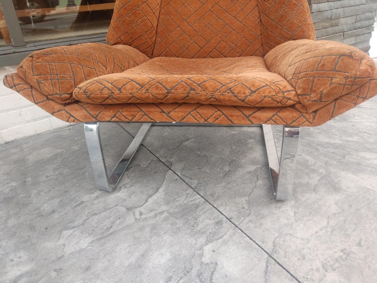 Mid-Century Modern Sculptural Cantilevered Lounge Chair by Milo Baughman, C1965 For Sale 1