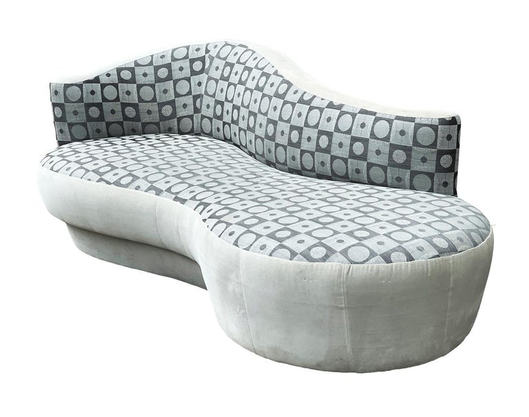 MidCentury Modern Sculptural Curved Sofa by Weiman For Sale at 1stDibs