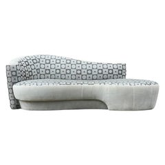 Mid-Century Modern Sculptural Curved Sofa by Weiman