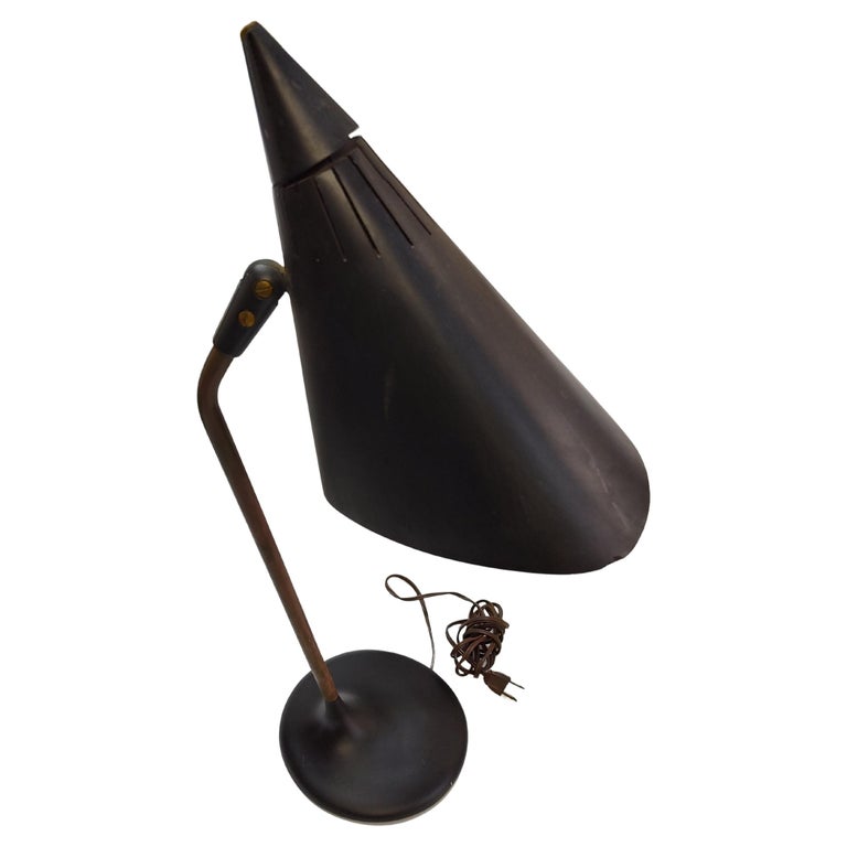 MidCentury Modern Sculptural Desk Table Lamp For Sale at 1stDibs