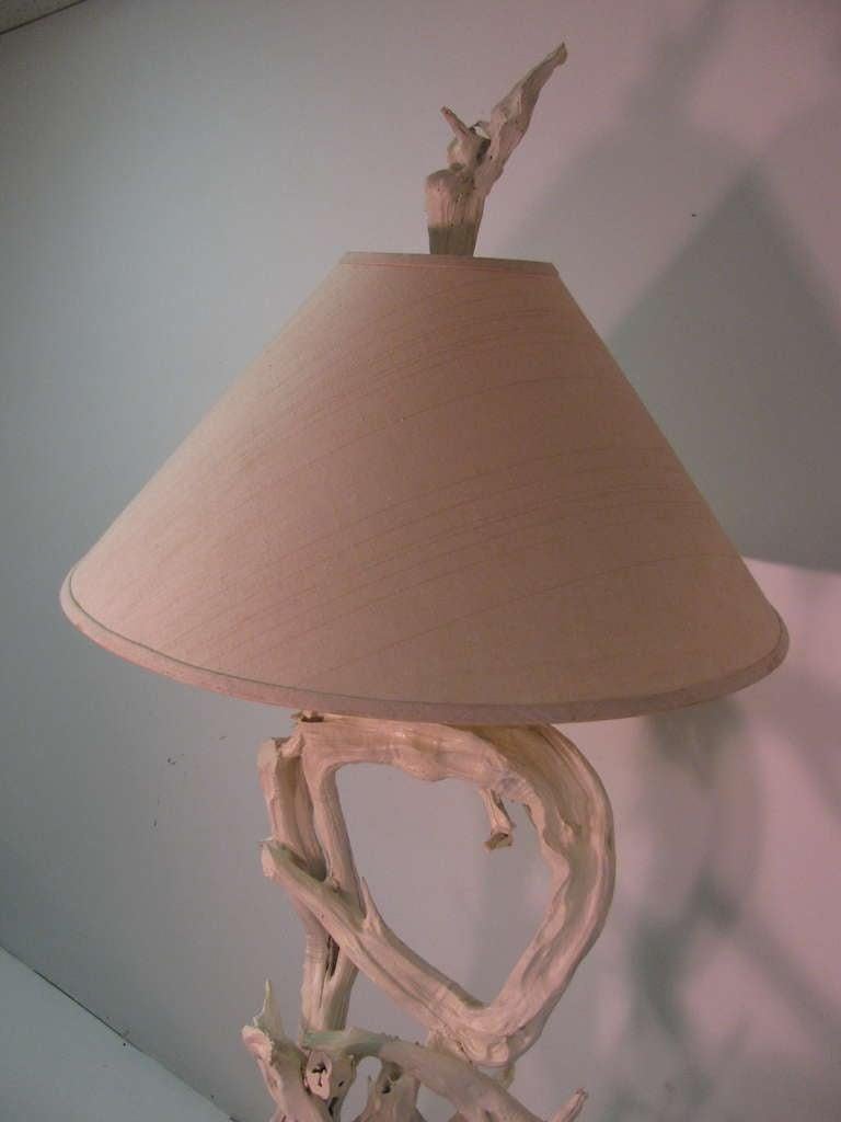 Mid Century Modern Sculptural Driftwood Floor Lamp, circa 1960 In Good Condition For Sale In Port Jervis, NY