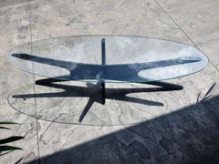 Mid-Century Modern Sculptural Elipitical Cocktail Table by Adrian Pearsall C1965