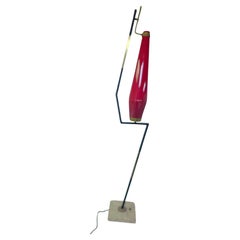 Mid-Century Modern Sculptural Floor Lamp by Stilnova with a Vistosi Shade C1955