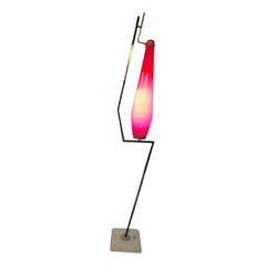 Mid-Century Modern Sculptural Floor Lamp by Stilnova with a Vistosi Shade C1955