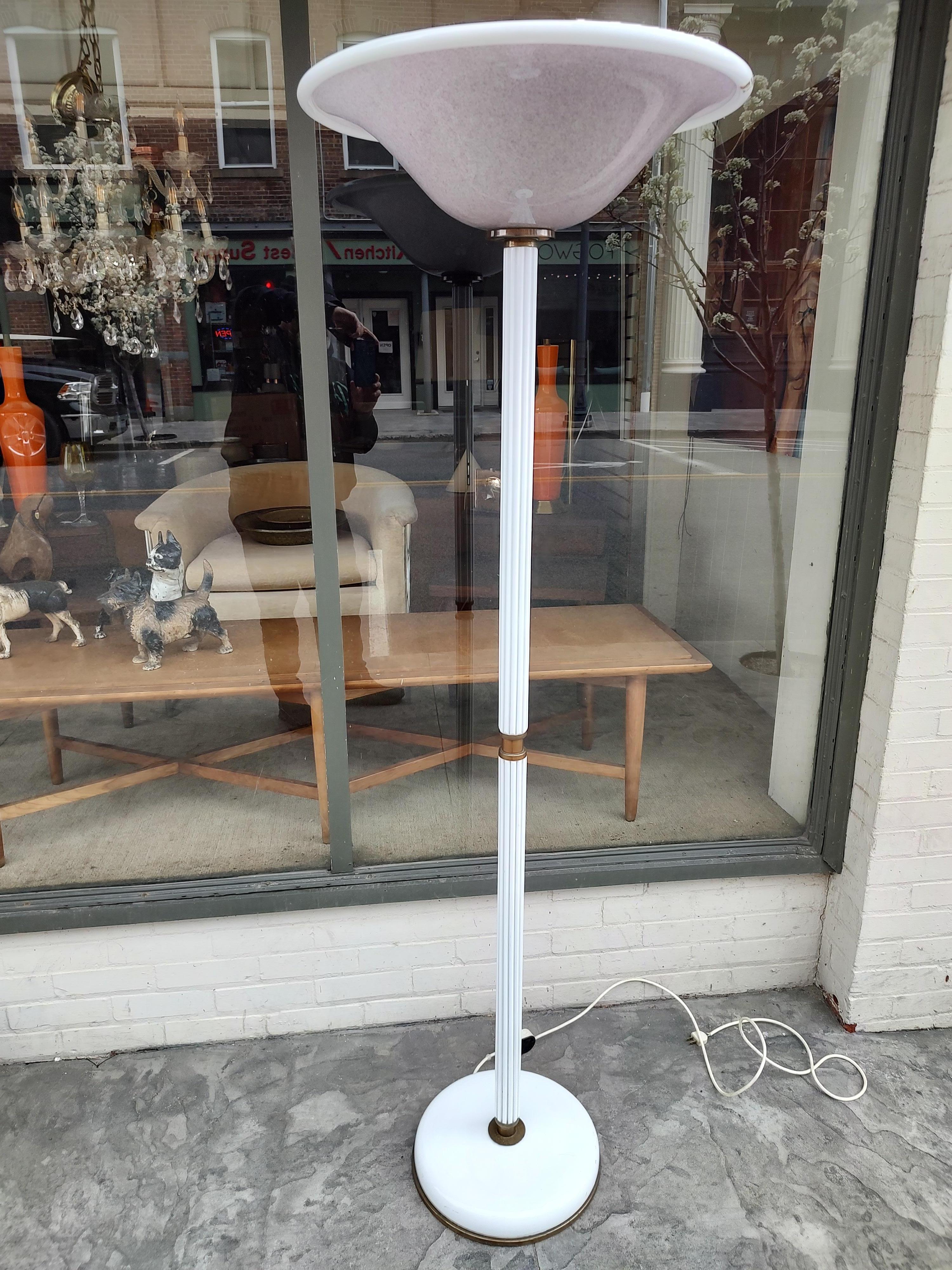 Mid-Century Modern Sculptural Glass Floor Lamp by Barovier & Toso For Sale 6