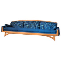 Vintage Mid Century Modern Sculptural Gondola Sofa