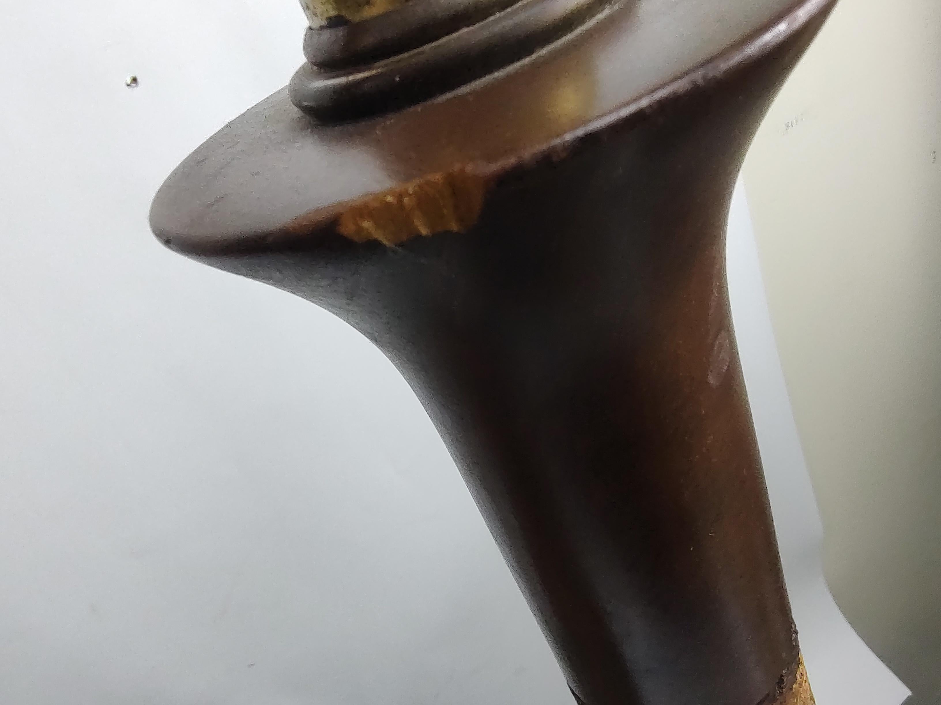 Lampes de table sculpturales en liège en forme de gourde, mi-siècle moderne, C1960 en vente 12