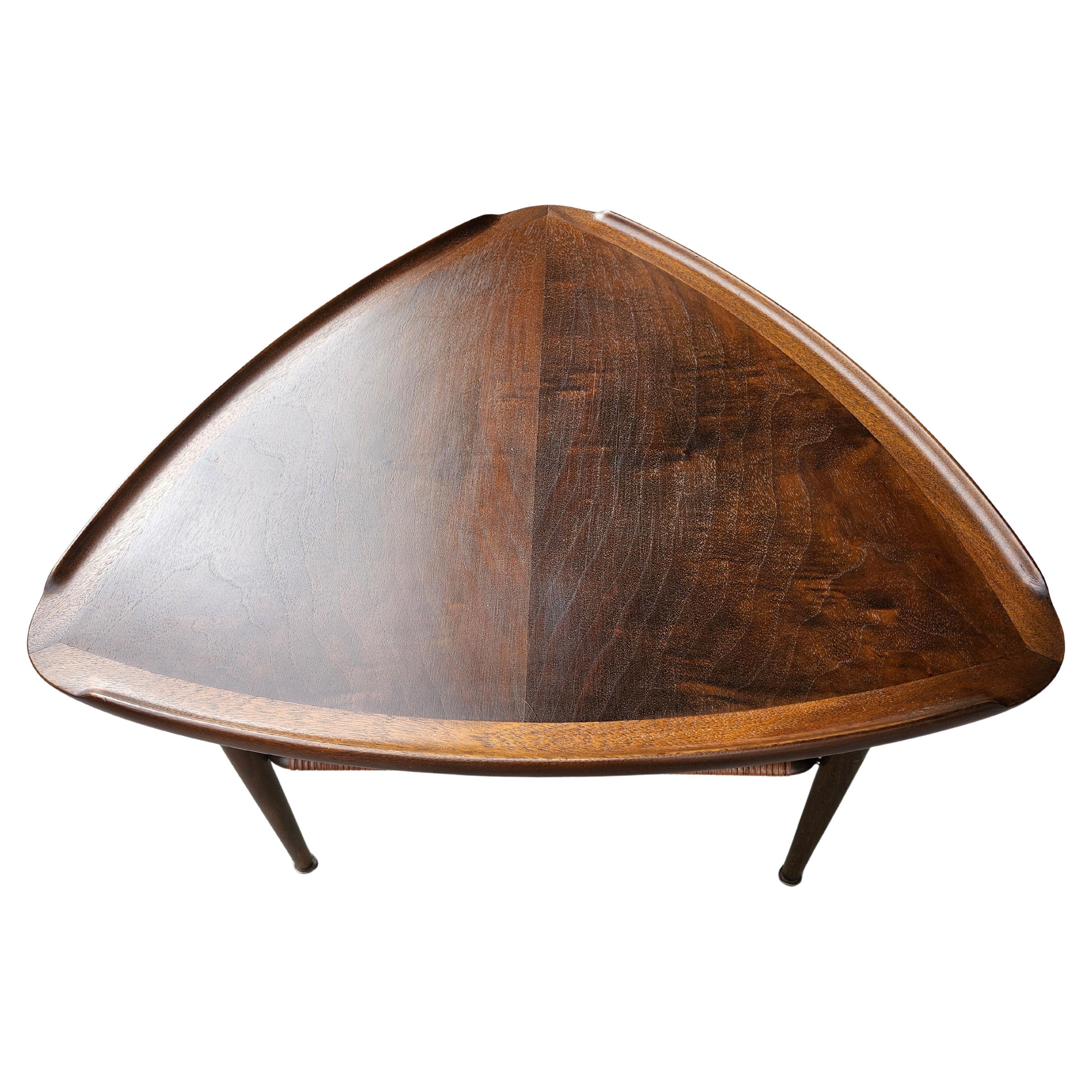 Mid-20th Century Mid Century Modern Sculptural Guitar Pick End Table attributed to Poul Jensen