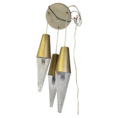 Mid-Century Modern Sculptural "ICE" 3 Light Pendant Chandelier by Raak Amsterdam