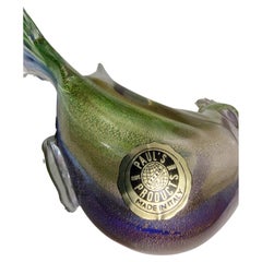 Mid-Century Modern Sculptural Italian Murano Hand Blown Art Glass Birds C1965