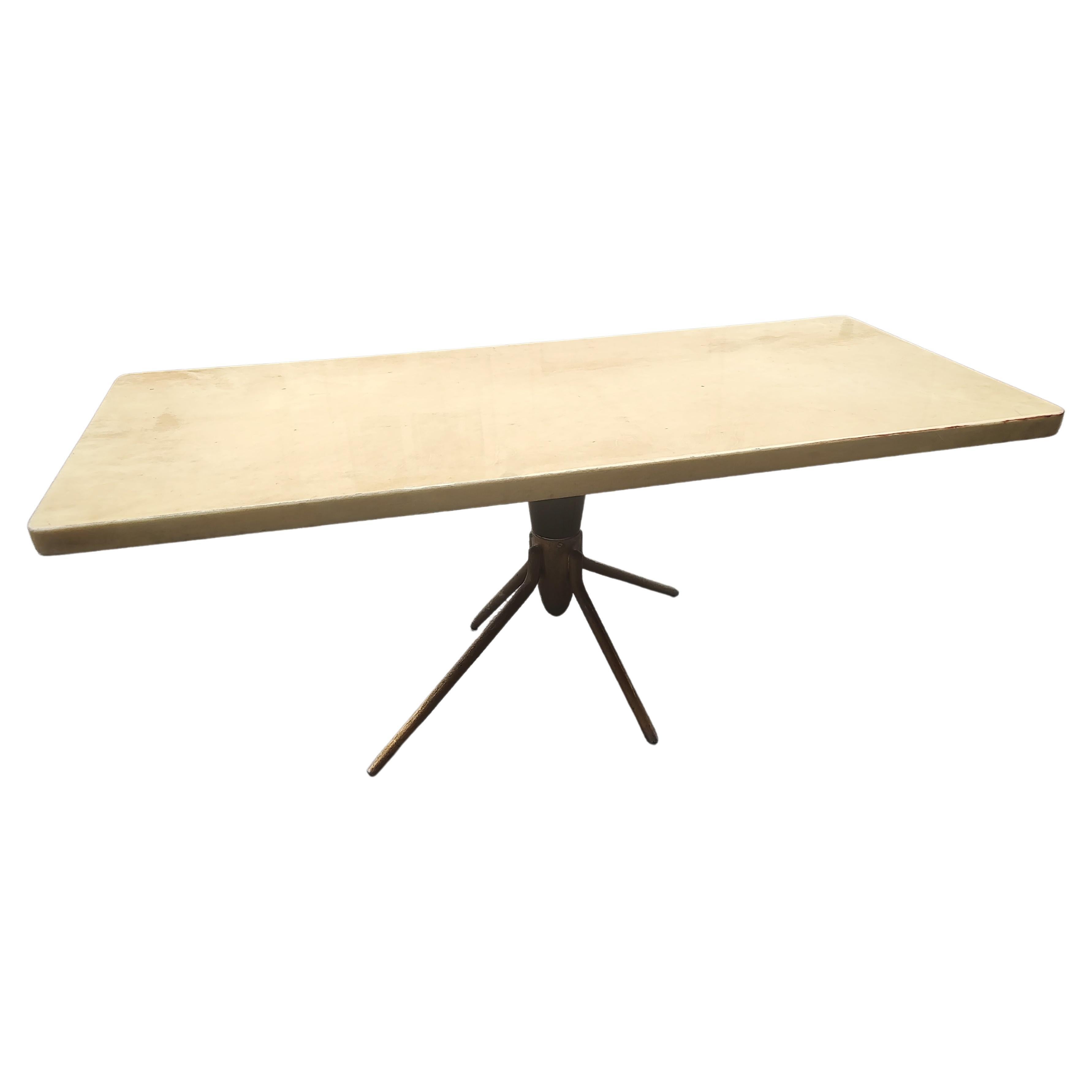Mid Century Modern Sculptural Lacquered Parchment Cocktail Table by Aldo Tura