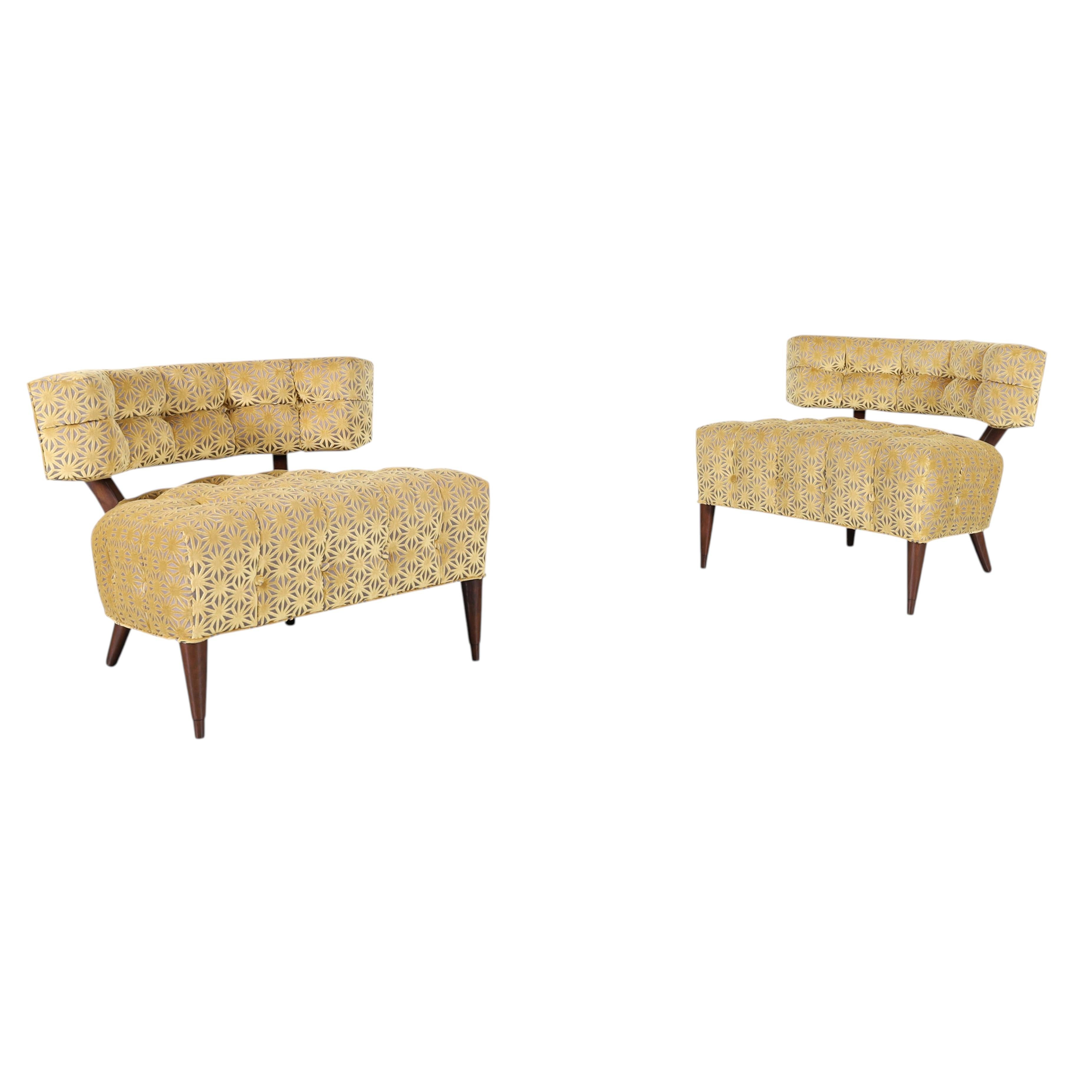 Mid-Century Modern Sculptural Lounge Chairs Attributed to Billy Haines