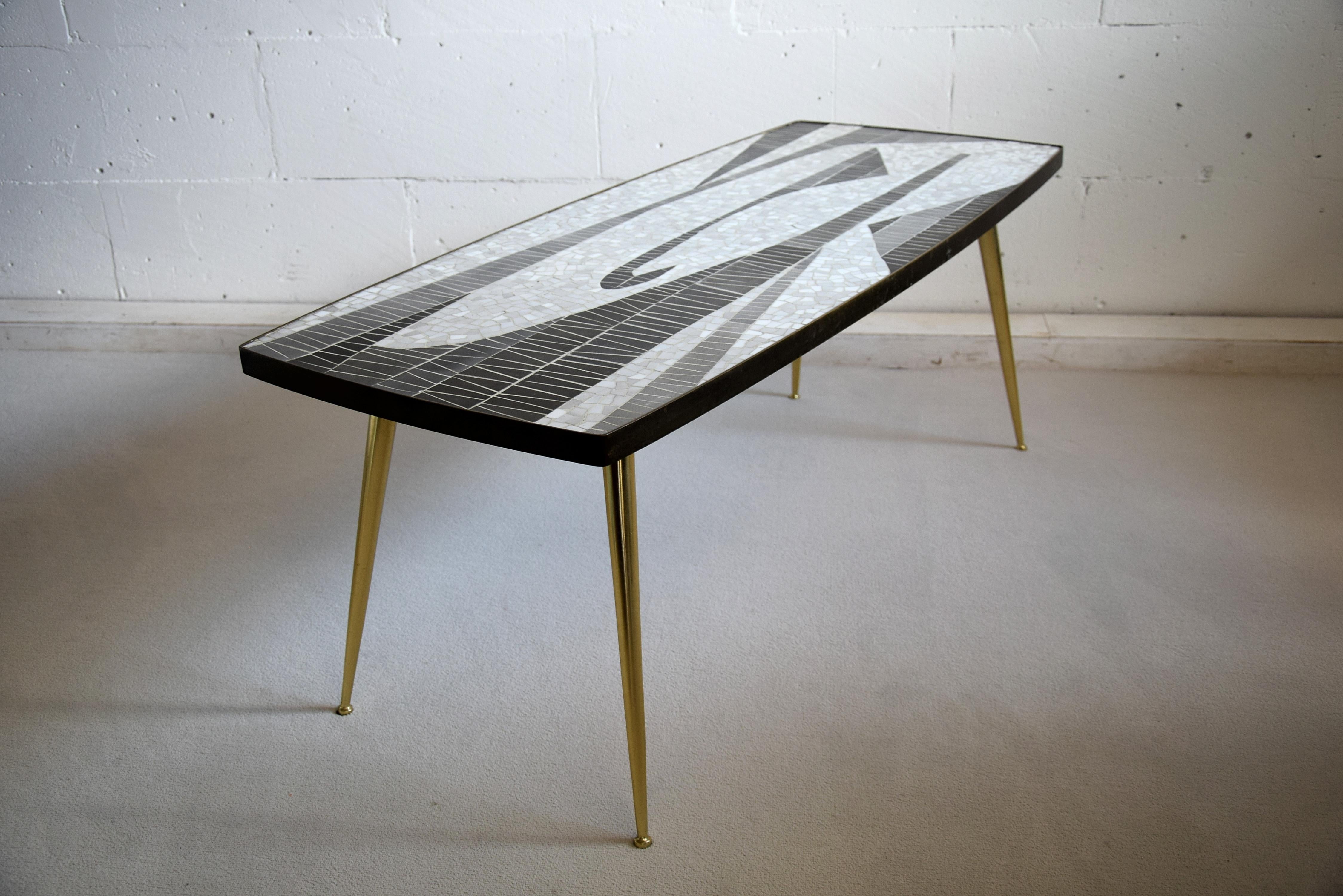 Mid-Century Modern Sculptural Mosaic Coffee Table by Berthold Muller For Sale 5