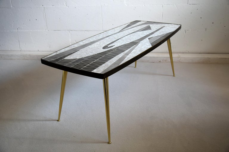 Mid-Century Modern Sculptural Mosaic Coffee Table by Berthold Muller For Sale 6