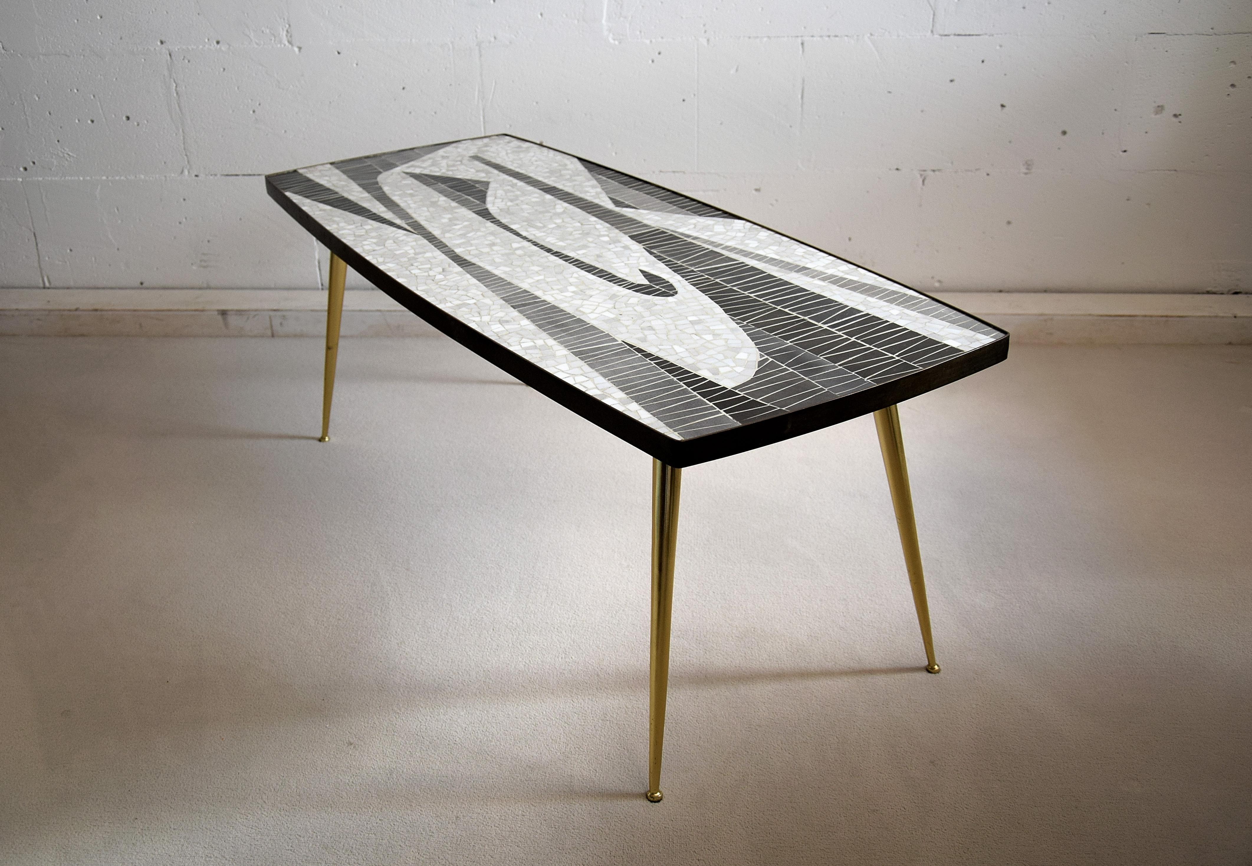 Mid-Century Modern Sculptural Mosaic Coffee Table by Berthold Muller For Sale 2