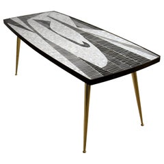 Vintage Mid-Century Modern Sculptural Mosaic Coffee Table by Berthold Muller