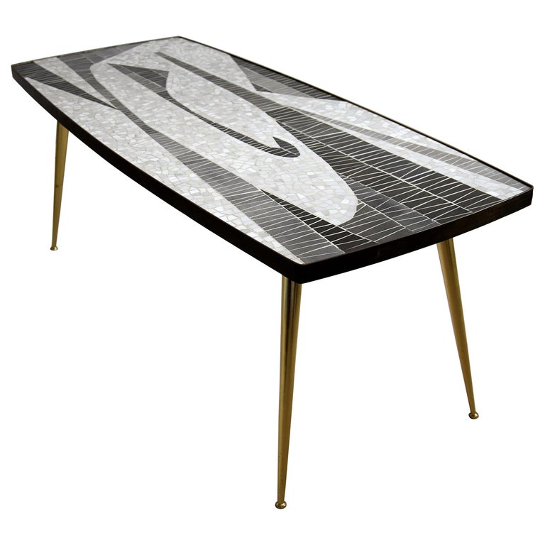 Mid-Century Modern Sculptural Mosaic Coffee Table by Berthold Muller For Sale