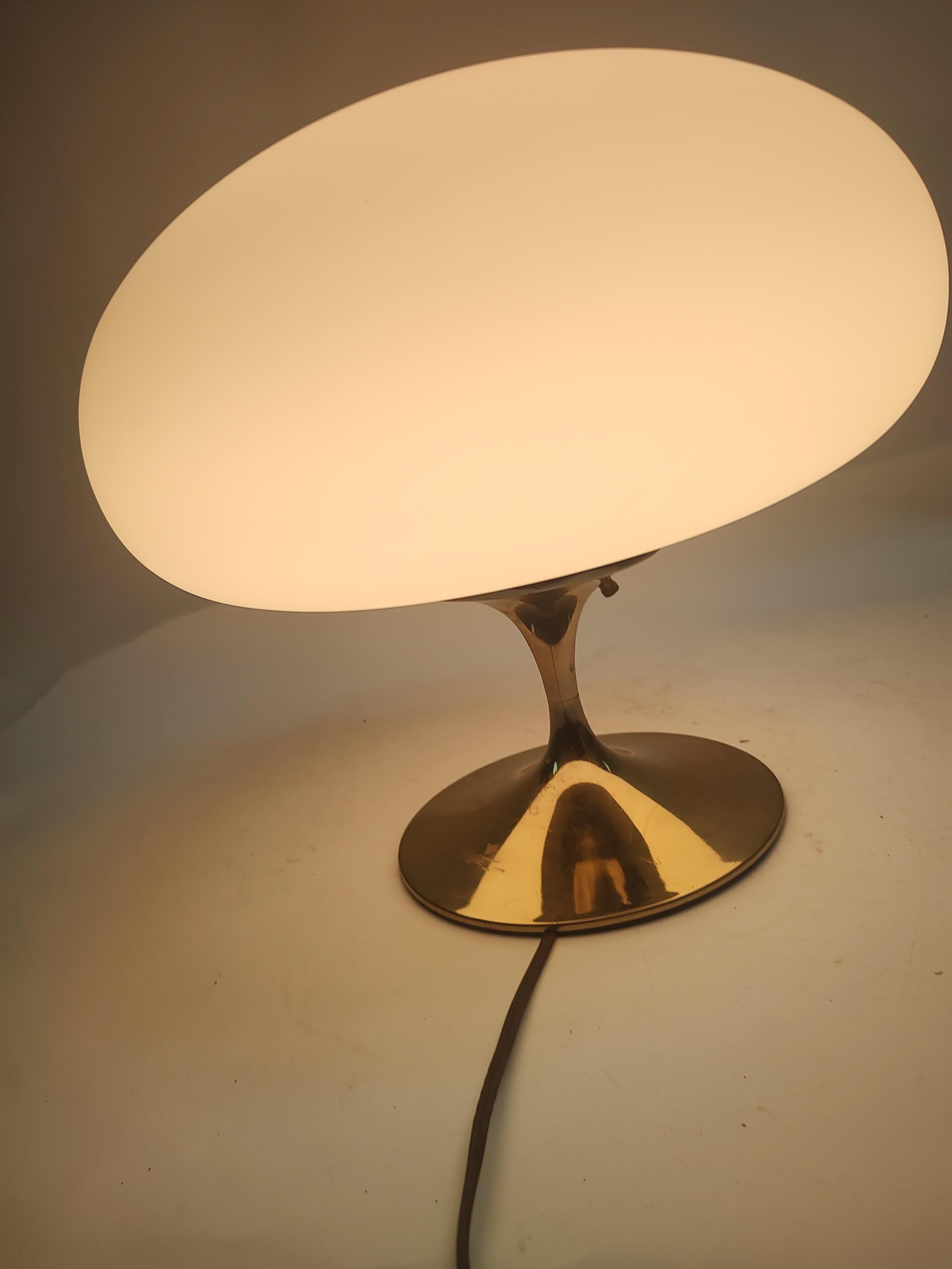 Brass Mid Century Modern Sculptural Mushroom Table Lamp Attributed to Laurel Lamp Co.