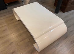 Mid-Century Modern Sculptural Neu lackiert Wasserfall Cocktail Couchtisch