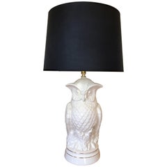 Mid-Century Modern Sculptural Owl Table Lamp
