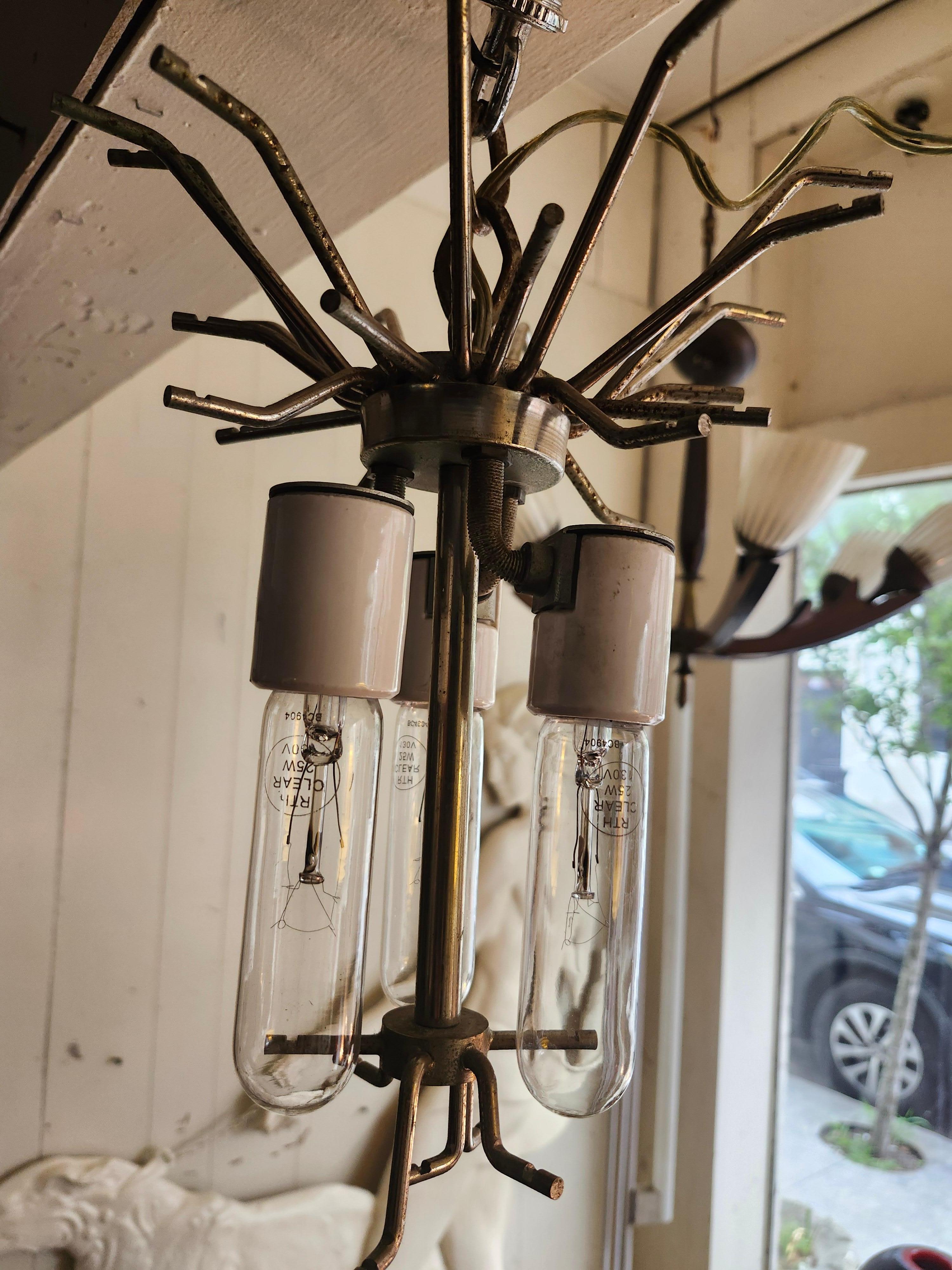 Mid-Century Modern Skulpturale Petite Camer Murano Glass Kronleuchter Italien im Angebot 3