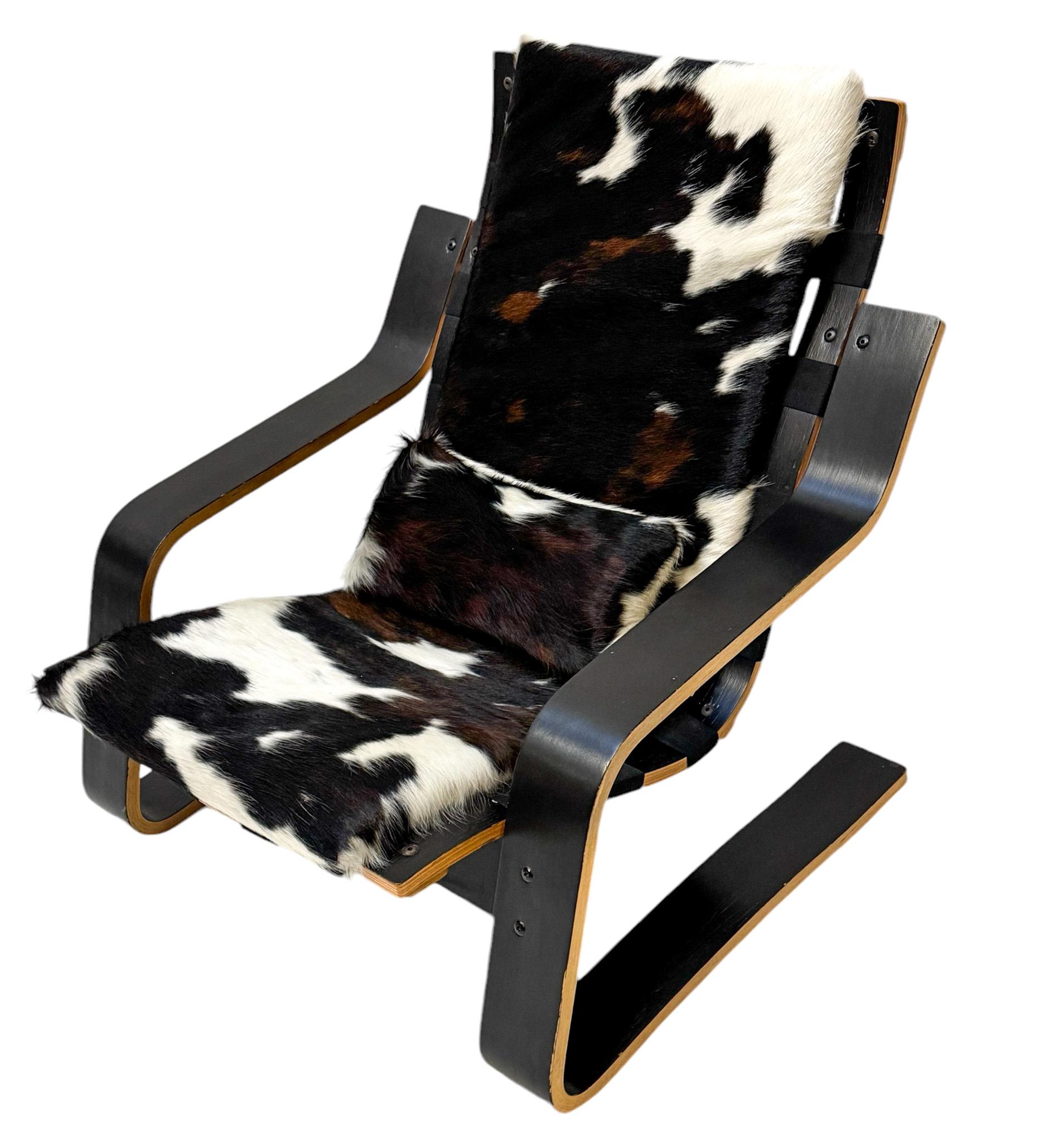 Mid-Century Modern Sculptural Plywood Lounge Chair, The Netherlands 1970s In Good Condition For Sale In Amsterdam, NL