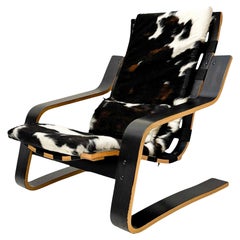 Mid-Century Modern Sculptural Plywood Lounge Chair, The Netherlands 1970s
